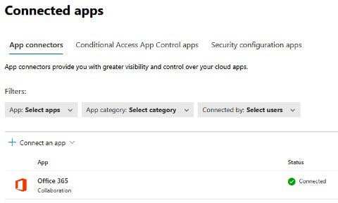 Using MCAS to apply Sensitivity Labels