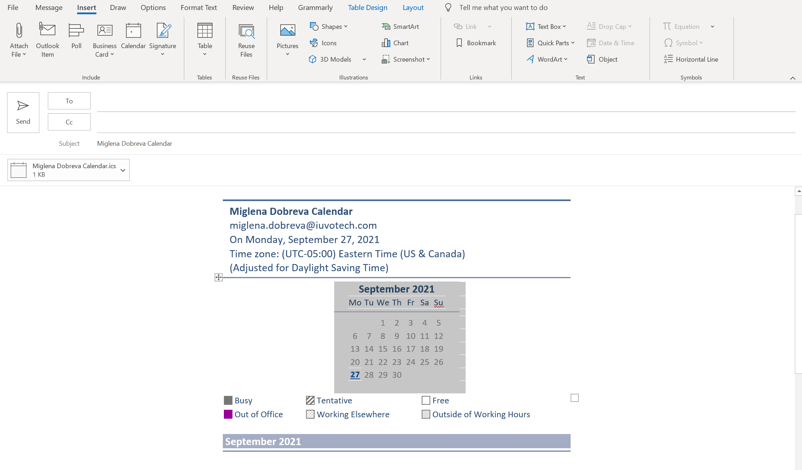 outlook calendar tips: share your outlook calendar via email_2