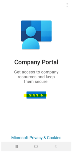 What is Intune Company Portal - sign in